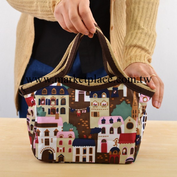 臺系學院風 女生手提小包 小拎袋 防水牛津佈 印花工廠,批發,進口,代購