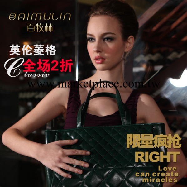 百牧林時尚凌格休閒女式手提包大容量單肩斜跨包工廠,批發,進口,代購