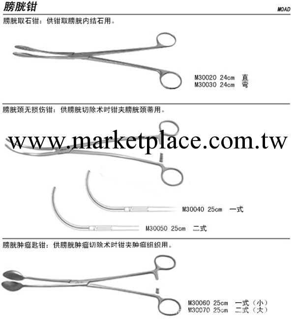 供應泌尿肛腸外科手術器械--膀胱腫瘤匙鉗工廠,批發,進口,代購