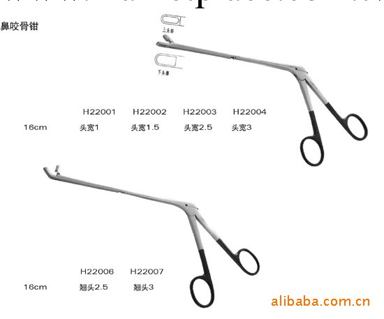 上海產耳鼻喉手術器械-鼻用器械 鼻咬骨鉗、鼻組織鉗、鼻異物鉗工廠,批發,進口,代購