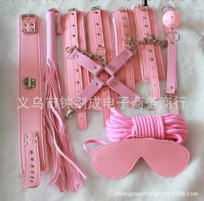 廠傢直銷情趣皮革用品粉色毛絨8件套情趣用品性愛調情成人用品工廠,批發,進口,代購