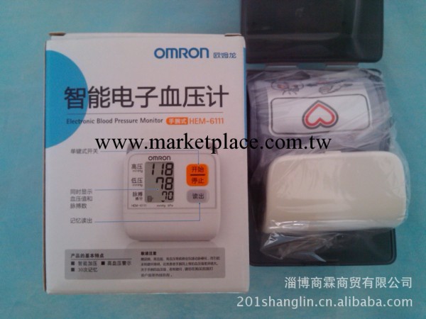 歐姆龍血壓計 手腕式血壓計 智能式 HEM-6111 高血壓警示功能工廠,批發,進口,代購