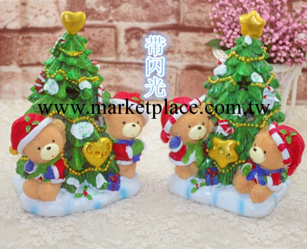 聖誕節 爆款 聖誕樹帶閃光 樹脂工藝禮品 聖誕禮物系列工廠,批發,進口,代購