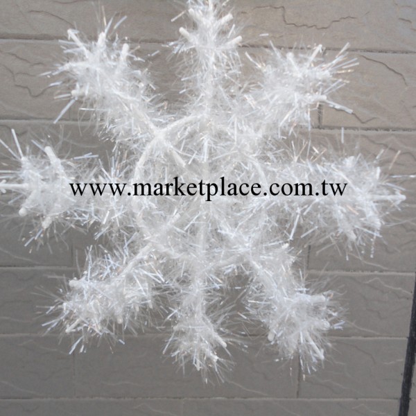聖誕節裝飾品雪花串立體細雪花片吊掛 一包3個大中小60g工廠,批發,進口,代購