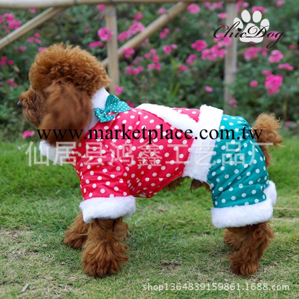 廠傢直銷寵物用品衣服　秋冬款點點毛領狗狗衣服工廠,批發,進口,代購