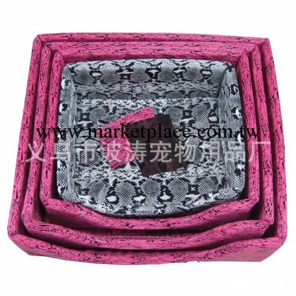 【廠傢直銷】色彩圖案多樣寵物用品 三件套印花紡皮佈寵物窩工廠,批發,進口,代購