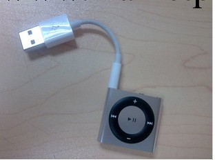 蘋果ipod MP3數據線 shuffle數據線 USB轉DC3.5 夾子數據線工廠,批發,進口,代購