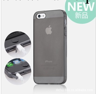 iphone5超薄清水套  tpu軟殼帶 防塵塞iphone5手機保護套 手機殼工廠,批發,進口,代購