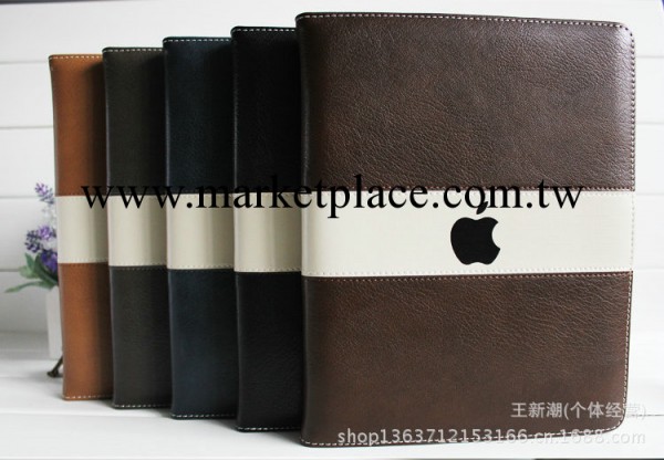 蘋果平板ipad4保護套 ipad2 PU皮保護套 皮套 休眠 LOGO支架皮套工廠,批發,進口,代購