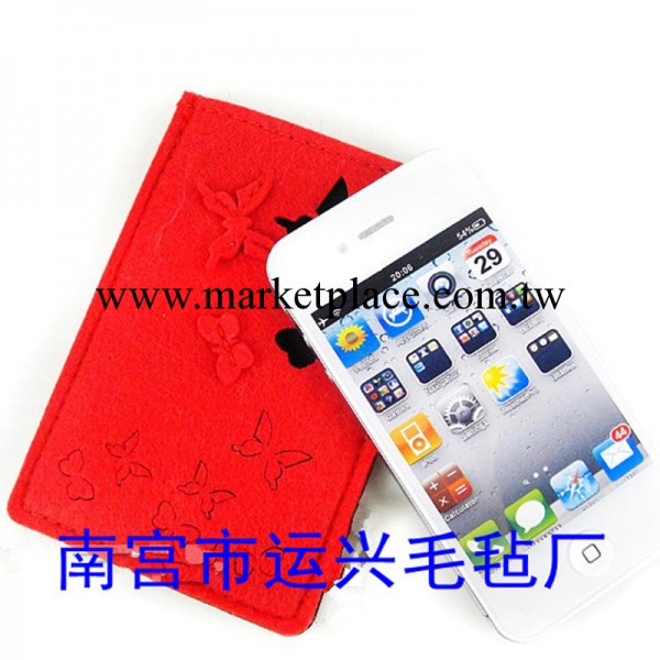 新款蘋果配件iphone4糖果色手機套 簡約個性4s毛氈手機包保護套工廠,批發,進口,代購