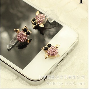 貓頭鷹按鍵貼 蘋果按鍵貼 iphone 4s 5通用 前置防塵塞工廠,批發,進口,代購