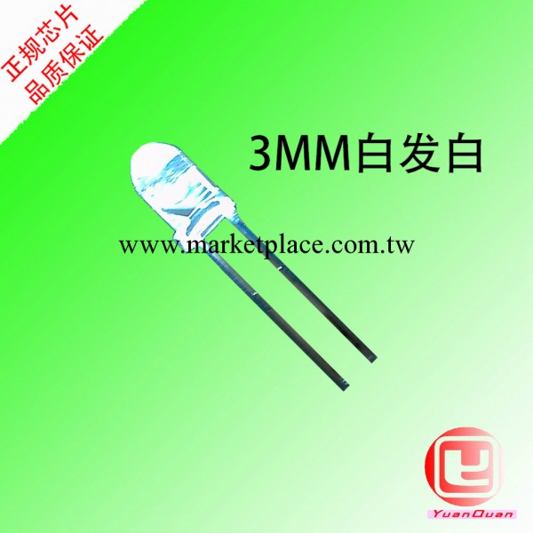 【專業批發】供應3MM白光 LED 發光二極管 手電筒LED工廠,批發,進口,代購