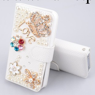 iphone4水鉆皮套 蘋果5代水鉆皇冠手機殼 最新款DIY創意鑲鉆殼子工廠,批發,進口,代購