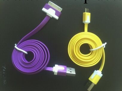 廠傢直銷IPHONE手機數據線 彩色蘋果數據線 面條充電線工廠,批發,進口,代購