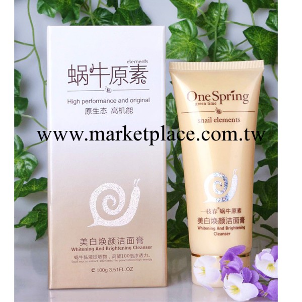 廣州化妝品批發 一枝春蝸牛原素 美白煥顏潔面膏 100g  洗面奶工廠,批發,進口,代購