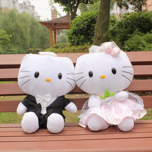 皇冠hello kitty 可愛公仔娃娃 毛絨玩具 婚慶結婚禮物工廠,批發,進口,代購