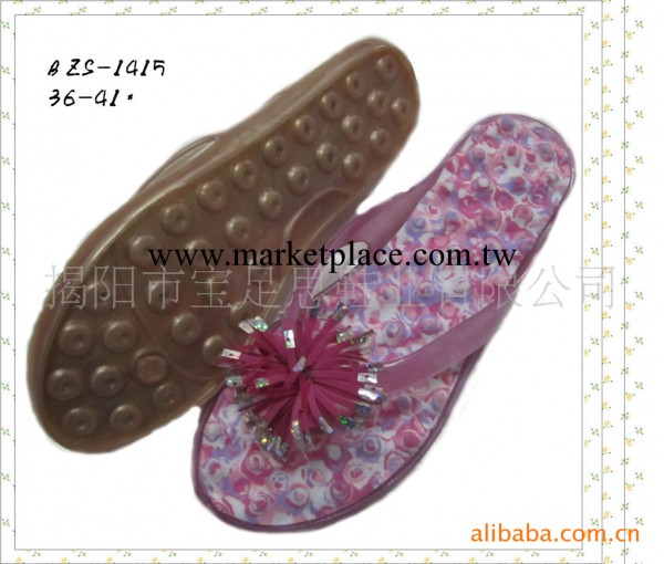 供應新穎時尚PVC水晶潮流女人字拖  按摩防滑拖鞋   BZS-1415工廠,批發,進口,代購