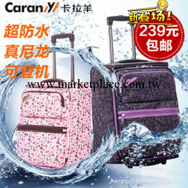 C8185(卡拉羊)18/20寸時尚旅行箱女拉桿箱包登機行李箱包郵 特價工廠,批發,進口,代購