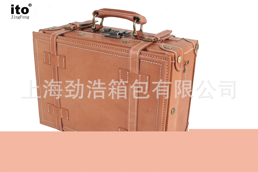 ito定做復古箱豬皮化妝箱公文箱拉桿箱旅行箱工廠,批發,進口,代購