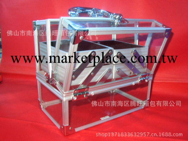 廠傢供應雙開鋁合金壓克力化妝箱工廠,批發,進口,代購