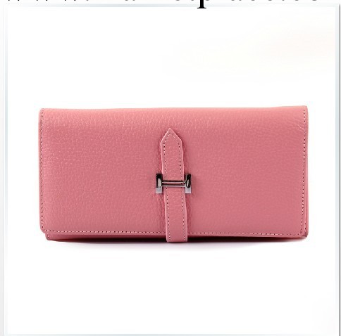 原版皮H扣長款女士真牛皮頭層皮錢夾錢包中長款皮夾手拿包包工廠,批發,進口,代購