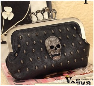 秒殺2013新款韓版骷髏 手包 女手拿包戒指包包 女包斜挎晚宴包工廠,批發,進口,代購