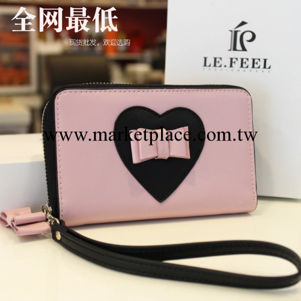 2013新款韓版甜美蝴蝶結真皮女士短款錢包 手拿包廣州批發工廠,批發,進口,代購