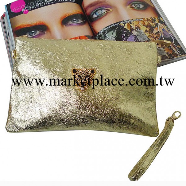 外貿包批發 夏天新款小巧復古金色亮色單肩斜跨牛皮女款手拿手抓工廠,批發,進口,代購