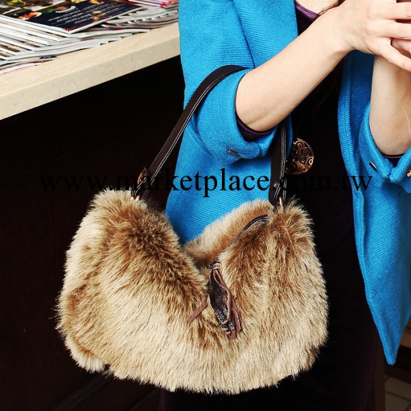 2013火拼秋冬款時尚毛毛包小包流蘇單肩包手提斜挎包女包特價批發工廠,批發,進口,代購