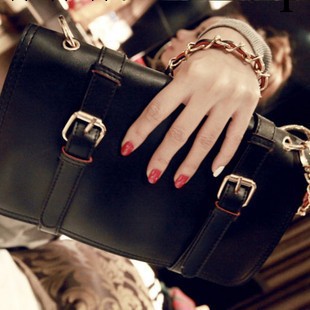 精品流行女包 時尚雙層手拿包 典雅黑色 幸運紅色 CZF6012工廠,批發,進口,代購