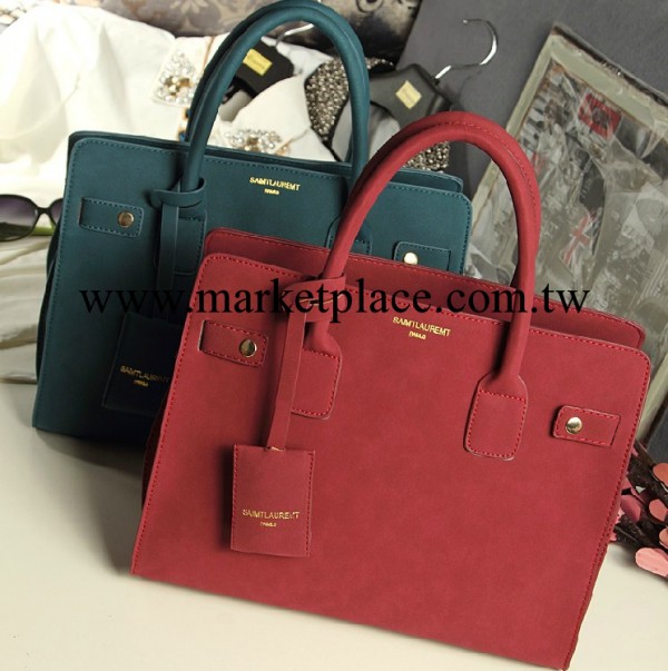 女包批發 2013秋冬季新款包包 簡約OL風磨砂皮單肩手提包鉑金女包工廠,批發,進口,代購