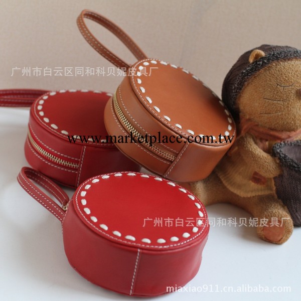 漢堡包手拿包 新款 油蠟皮 頭層牛皮 手工穿線 高檔女包批發工廠,批發,進口,代購