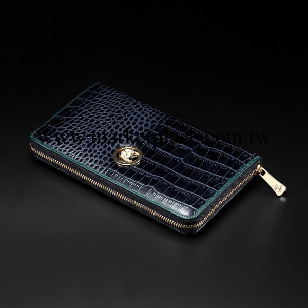 一件代發 歐美時尚鱷魚紋男士商務真皮手拿包 頭層牛皮潮男零錢包工廠,批發,進口,代購