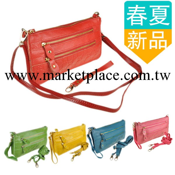 2013特賣新款特價韓版荔枝紋真皮單肩斜跨女包斜跨牛皮手拿小包工廠,批發,進口,代購
