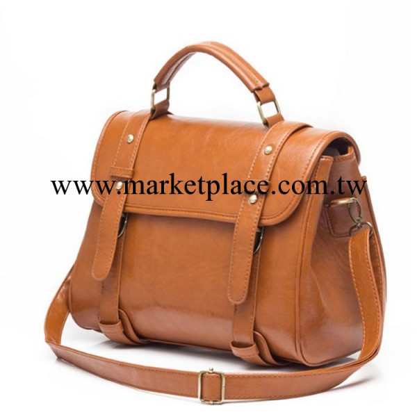 2013新款油皮箱子復古英倫單肩包手提包女包包工廠,批發,進口,代購