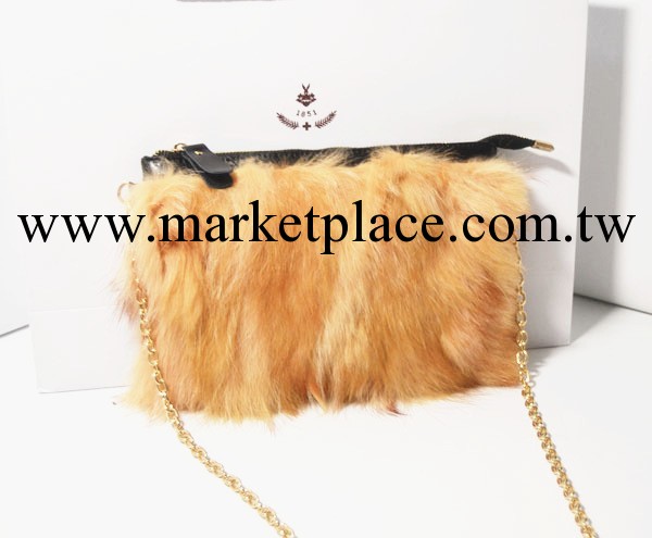 獨傢限量定制 2013新款 高檔貉子毛 牛皮 手抓包 手拿包 批發工廠,批發,進口,代購