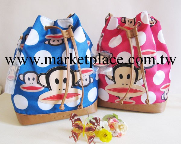 新款大嘴三用水桶雙肩包 猴子單肩手提包 時尚圓點女包工廠,批發,進口,代購