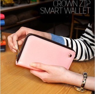 錢包女長款拉鏈韓版2013新款可愛皇冠女士錢包韓國iPhone4s手拿包工廠,批發,進口,代購