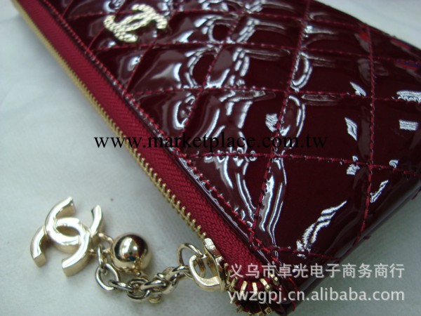 真皮 高檔 山羊皮批發女式手拿包 錢包 雙C 品牌工廠,批發,進口,代購