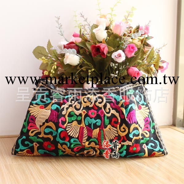 女式挎包/民族風繡花包泰國包 雙面繡花手拿包/斜挎包/單肩包工廠,批發,進口,代購