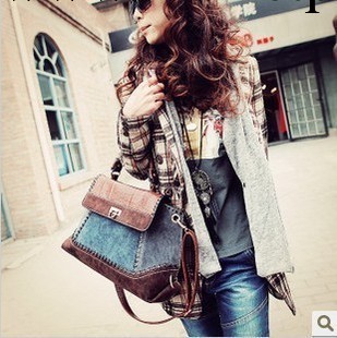 2012熱薦鉑金包牛仔女包 手提包復古單肩包斜挎包女包包工廠,批發,進口,代購