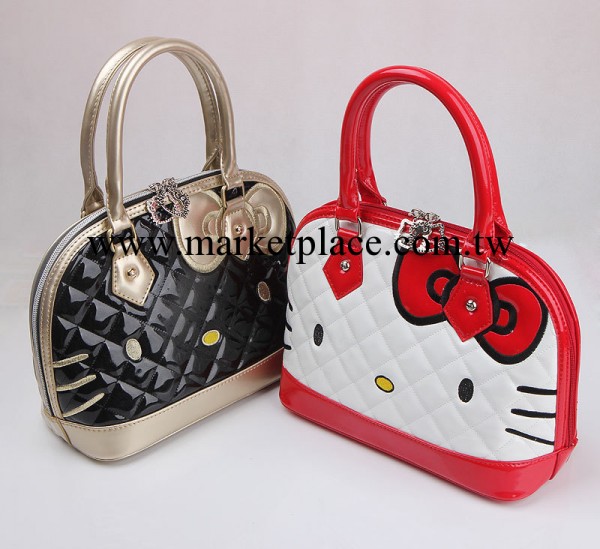 2013新款女包 hello kitty 一件起批 支持混批 亮面手提包貝殼包工廠,批發,進口,代購