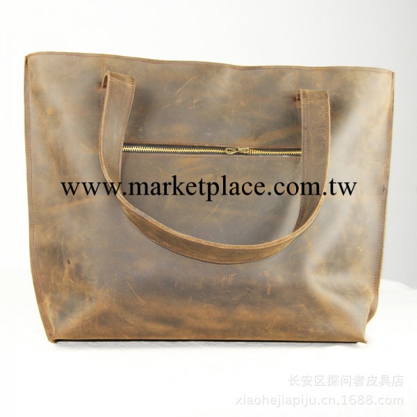 小河傢2013新款手提單肩斜跨瘋馬皮/油蠟皮時尚包包女款大包Y043工廠,批發,進口,代購