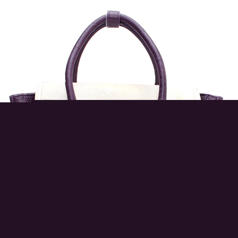 2013秋冬新款 囧笑臉機車雙拉鏈小怪獸女包 磨砂皮拼接手提單肩包工廠,批發,進口,代購