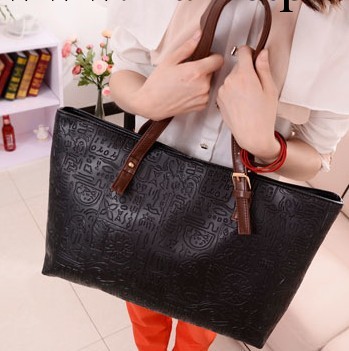 廠傢直銷 甲骨文單肩女包 時尚休閒挎包 壓花手提包 PU女包批發工廠,批發,進口,代購