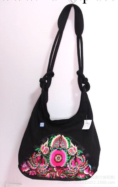 女款單肩包 純手工復古刺繡斜挎包 高品質大挎包工廠,批發,進口,代購