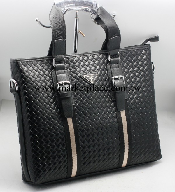 批發 男士休閒商務編織單肩斜跨手提包 pu男包公文包兩色新款工廠,批發,進口,代購
