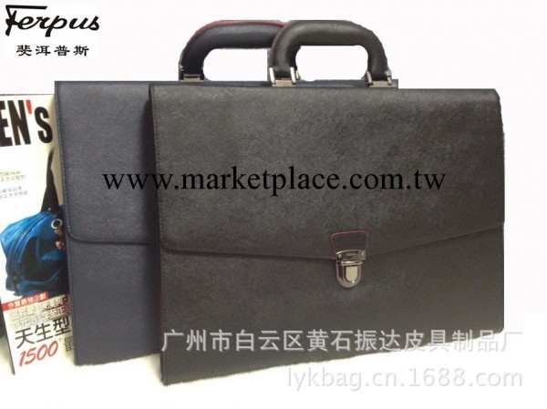 2013韓版男包休閒真皮手提包 潮流男士電腦包公文包十字紋牛皮包工廠,批發,進口,代購