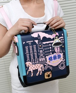 2013英倫時尚小王子包公主包學院風鏤空雙肩包單肩斜挎手提女包工廠,批發,進口,代購