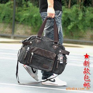 新款韓版男包 時尚男士 休閒帆佈斜挎包/單肩包/手提包/旅行包工廠,批發,進口,代購